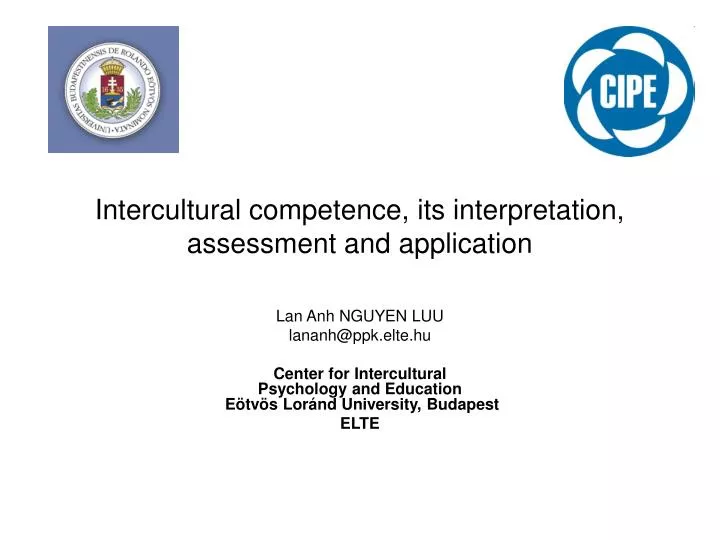 intercultural competence its interpretation assessment and application