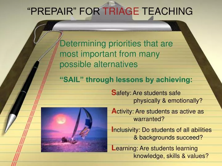 prepair for triage teaching