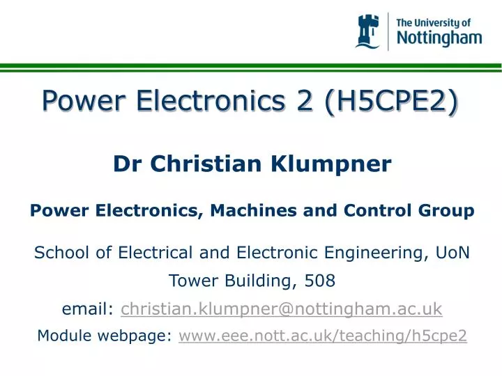 power electronics 2 h5cpe2