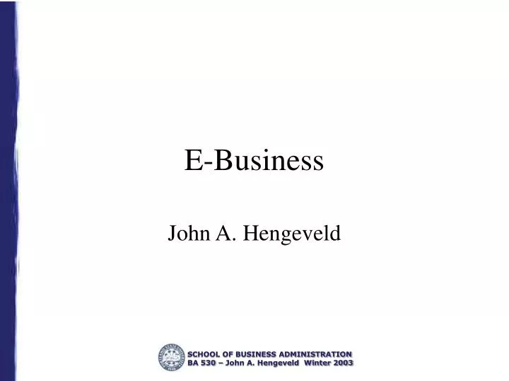 e business