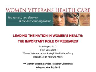 LEADING THE NATION IN WOMEN’S HEALTH: THE IMPORTANT ROLE OF RESEARCH