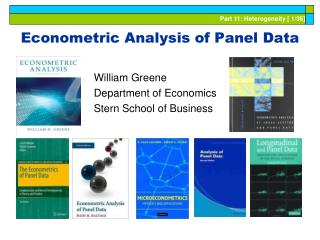 Econometric Analysis of Panel Data