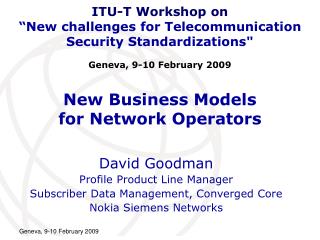 New Business Models for Network Operators