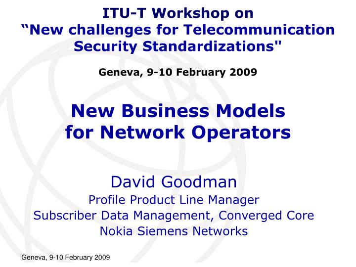 new business models for network operators