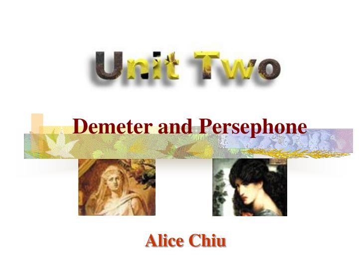 demeter and persephone
