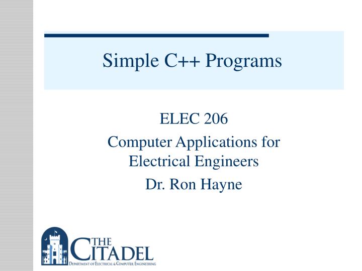 simple c programs