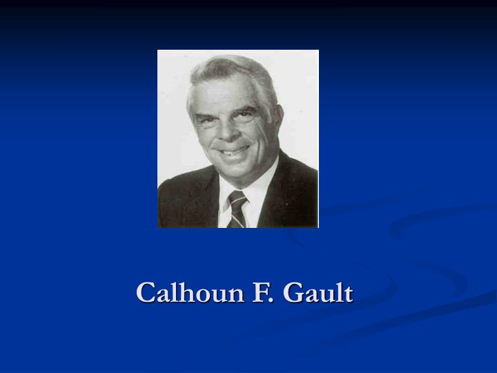 calhoun f gault
