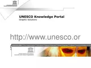 UNESCO Knowledge Portal Graphic Solutions