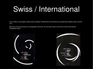 Swiss / International