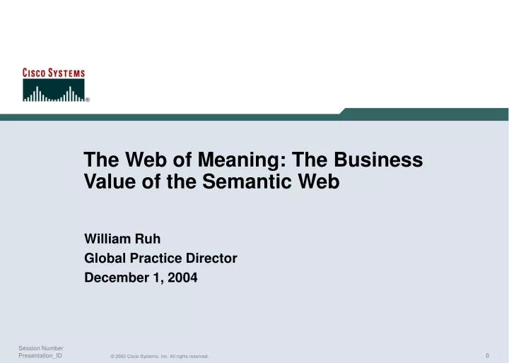 the web of meaning the business value of the semantic web