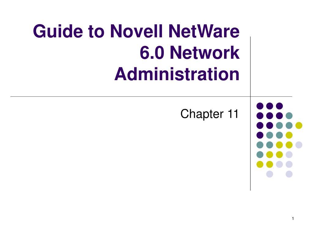 PPT - Guide to Novell NetWare 6.0 Network Administration PowerPoint ...