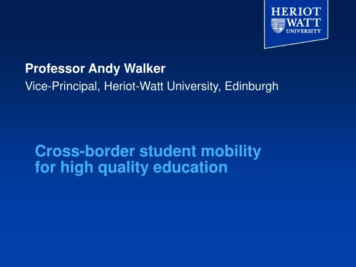 cross border student mobility for high quality education