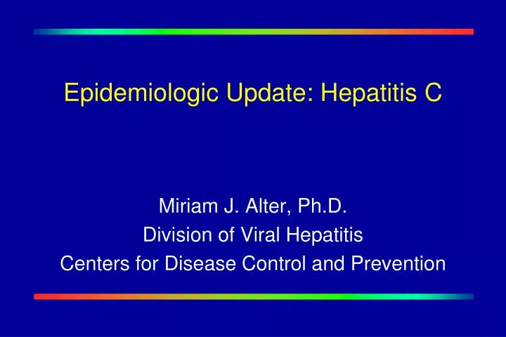 epidemiologic update hepatitis c