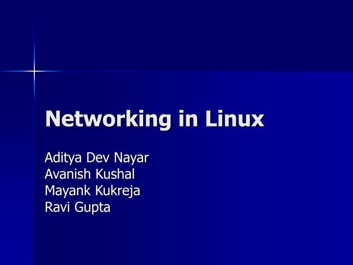 networking in linux