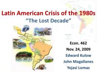 Latin American Crisis of the 1980s “The Lost Decade”