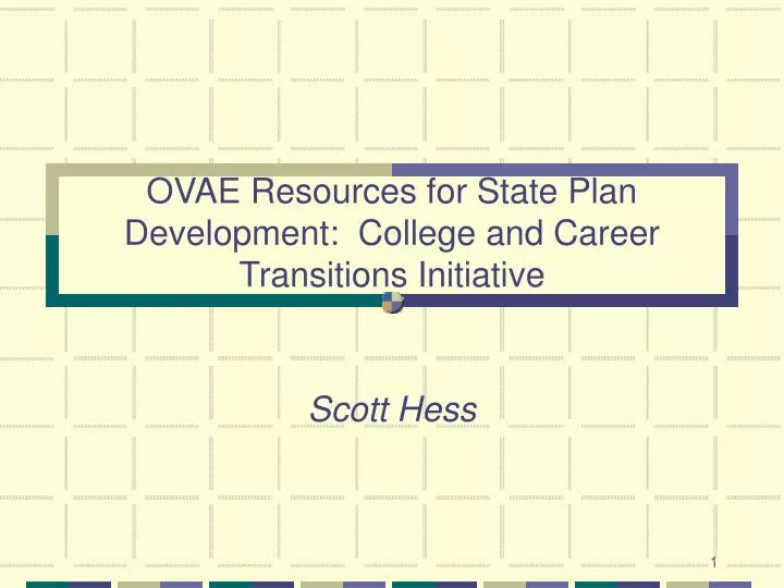 ovae resources for state plan development college and career transitions initiative