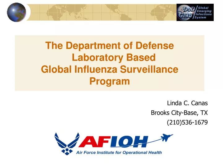 the department of defense laboratory based global influenza surveillance program