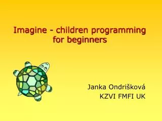 Imagine - children programming for beginners