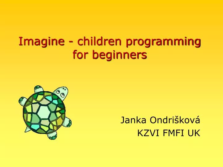 imagine children programming for beginners