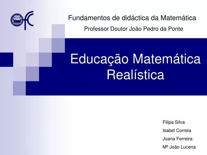 educa o matem tica real stica