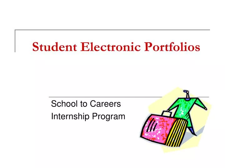student electronic portfolios
