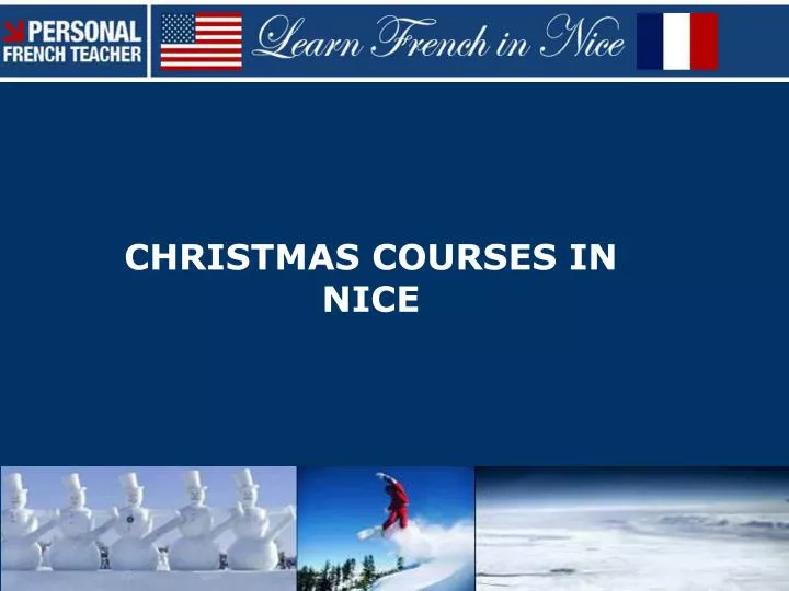 christmas courses in nice