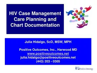 HIV Case Management Care Planning and Chart Documentation
