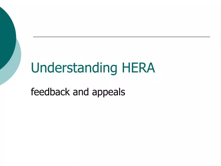 understanding hera feedback and appeals