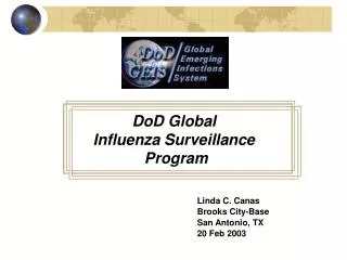 DoD Global Influenza Surveillance Program