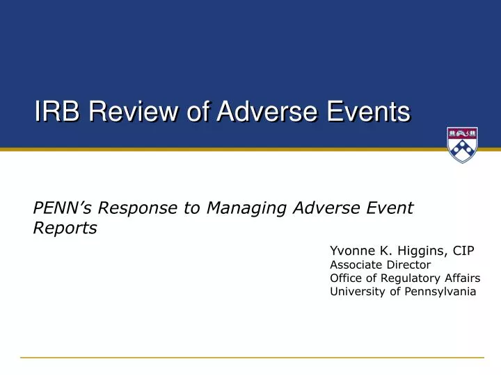 irb review of adverse events