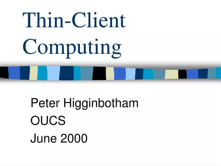 thin client computing