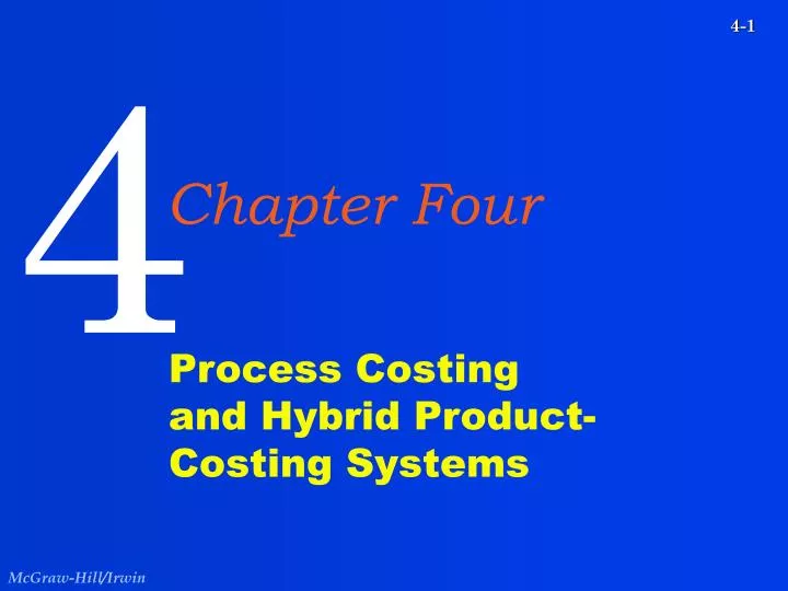 process costing and hybrid product costing systems
