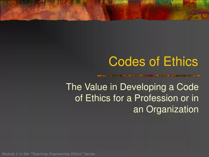 codes of ethics