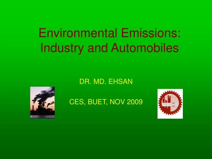 environmental emissions industry and automobiles