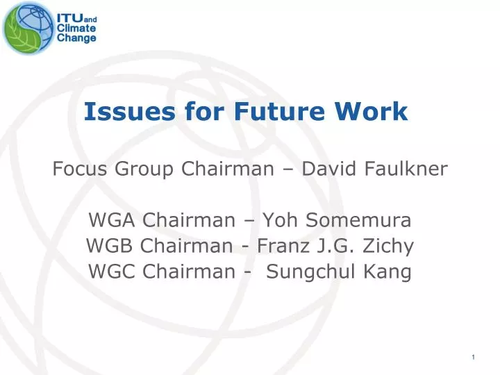 issues for future work