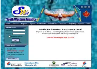 SWA Home Page - Sample