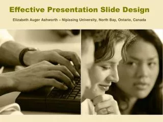 Effective Presentation Slide Design