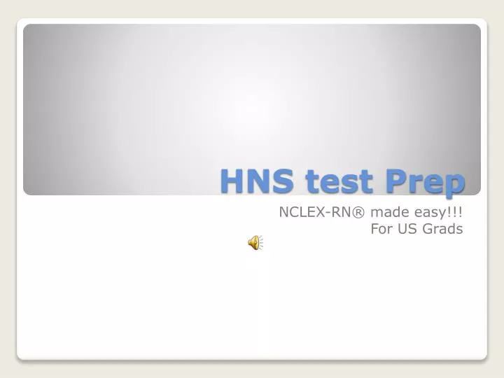 hns test prep