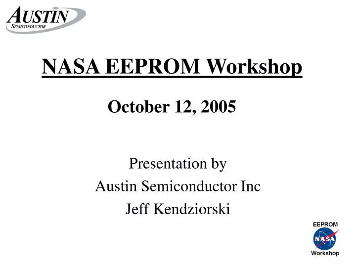 nasa eeprom workshop october 12 2005