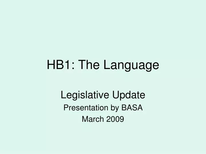 hb1 the language