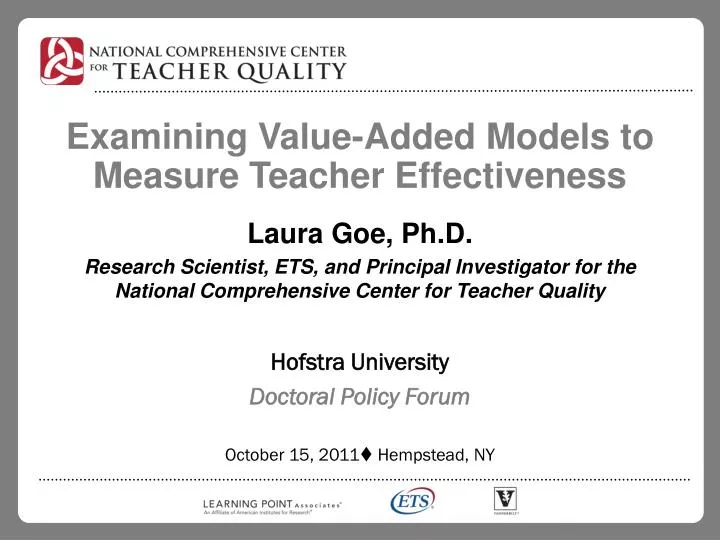 examining value added models to measure teacher effectiveness
