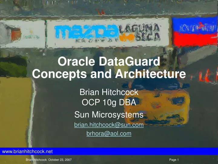 oracle dataguard concepts and architecture