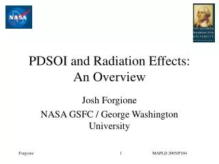 PDSOI and Radiation Effects: An Overview