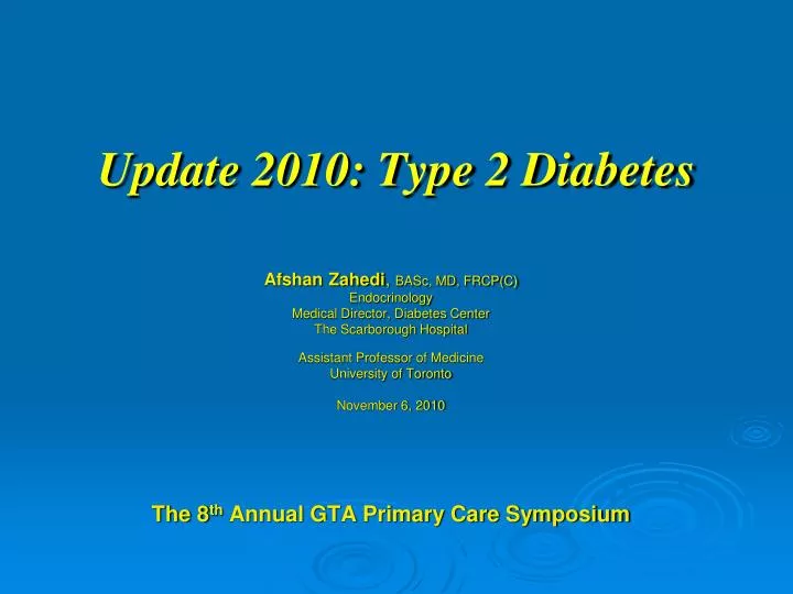 update 2010 type 2 diabetes