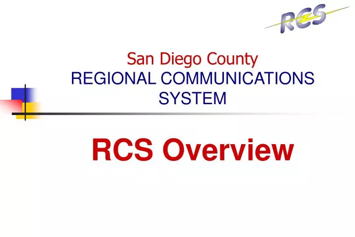 san diego county regional communications system rcs overview