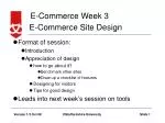 E-Commerce Site Design - slide 1