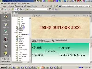 Intro - Outlook Show Graphics of Outlook