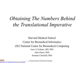 Obtaining The Numbers Behind the Translational Imperative