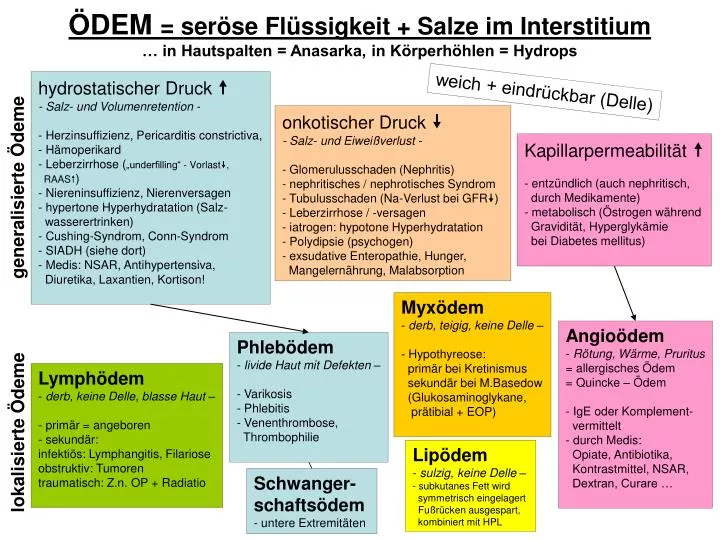 dem ser se fl ssigkeit salze im interstitium in hautspalten anasarka in k rperh hlen hydrops