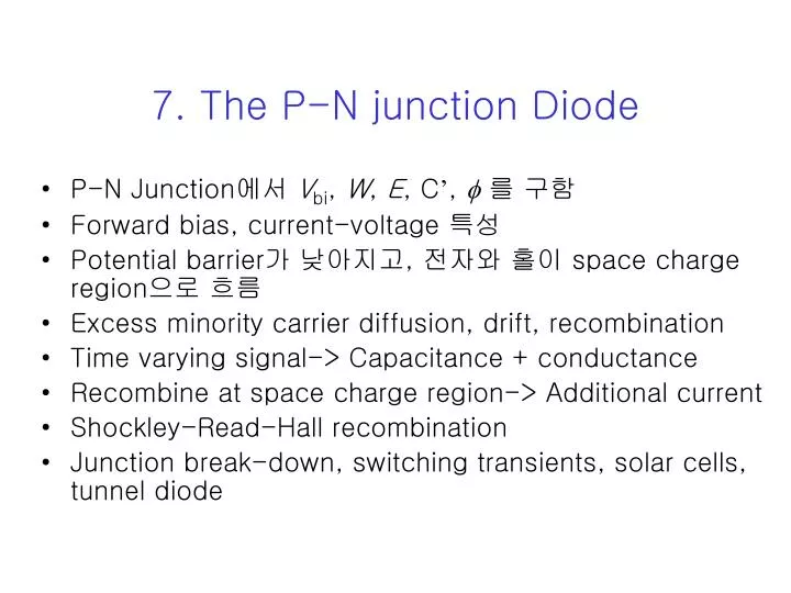 7 the p n junction diode